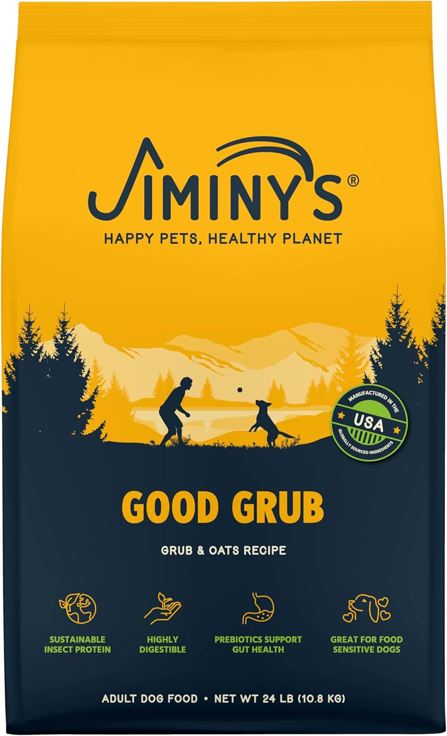 Good Grub Dry Dog Food, Hypoallergenic, Healthy Skin and Coat, Improved Oral Health, Made in USA, 10Lb Bag (Pack of 1)