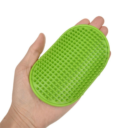 Pet Bath Brush Soft Rubber Cat Dog Massage Comb Grooming Glove Hair Remover Cleaning Tool Cat Scratch Itches Toy