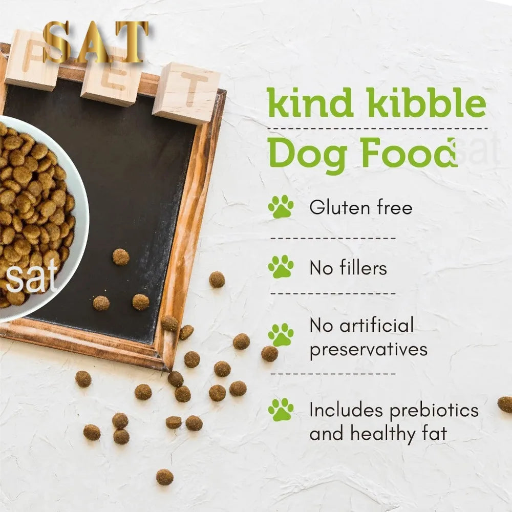 Vegan Kibble Dry Dog Food (24 LB) | Plant Based Protein with Added Taurine for Sensitive Stomach and Skin | Adult Dog Food