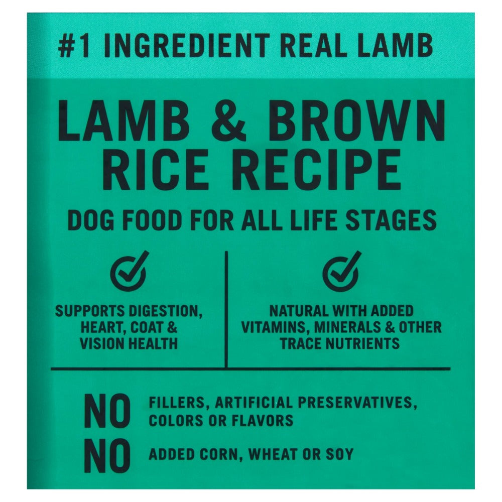 Dry Food for Dogs Lamb & Brown Rice Recipe Dry Dog Food Free Shipping 30 Lbs Beef Jerky Feed Feeding Snacks Supplies Pet Home