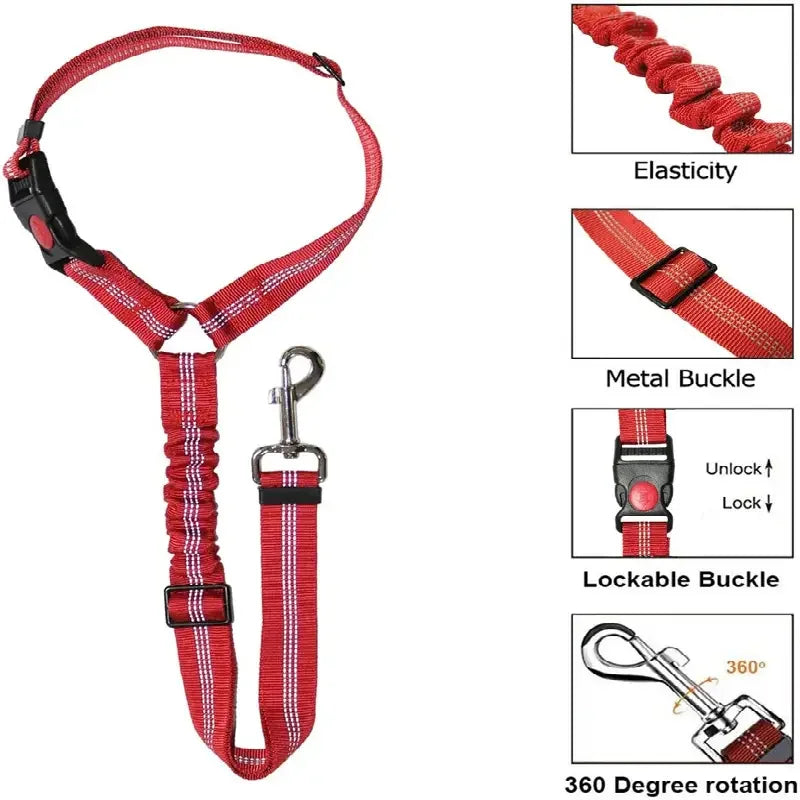 Ceinture de sécurité de voiture pour animaux de compagnie, collier de chiot, marche, voyage, accessoires de voiture, laisse pour chat, SFP, petits chiens, fournitures pour animaux de compagnie