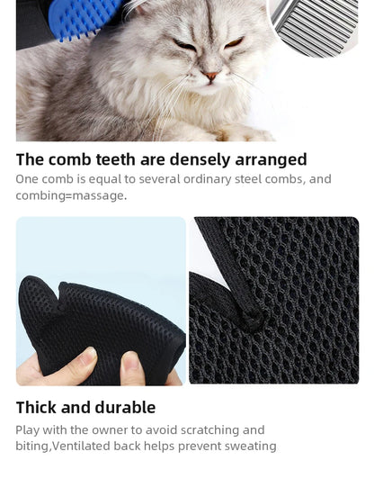 Silicone Pet Gloves Cat Dog Hair Removal Cat Supplies Comb Hair Removal Brush Rubber Sticky Hair Gloves